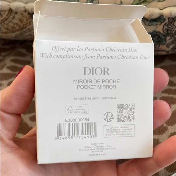 Christian Dior Metallic Silver Keychain Mirror NIB - Picture 7 of 11